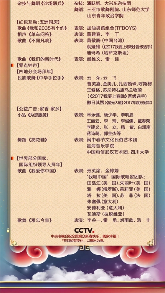 許榮茂才是今年春晚最耀眼的明星！【附春晚節目單】科貿嘉友