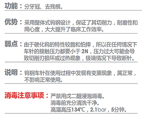 德國奧一拔牙車針分牙、去殘根