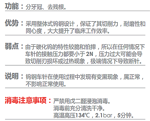 德國奧一拔牙車針分牙、去殘根