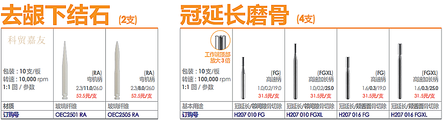 德國奧一去齦下結(jié)石、冠延長磨骨